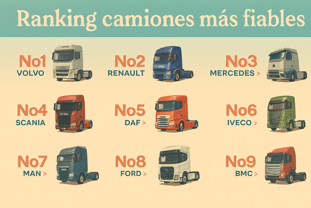 ¿Cuáles son los camiones más fiables del mercado? Esto dicen las asociaciones del sector